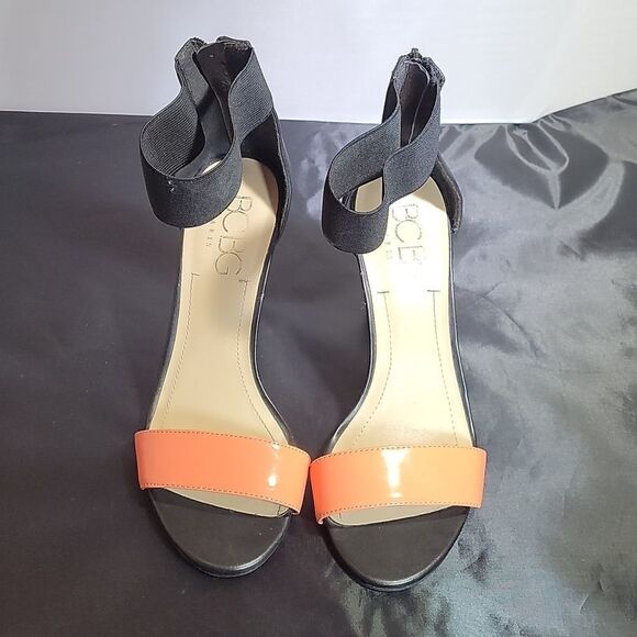 BCBG PARIS ANKLE STRAP OPEN TOES HIGH HEEL STILETTOS PUMP SANDAL - Picture 2 of 15